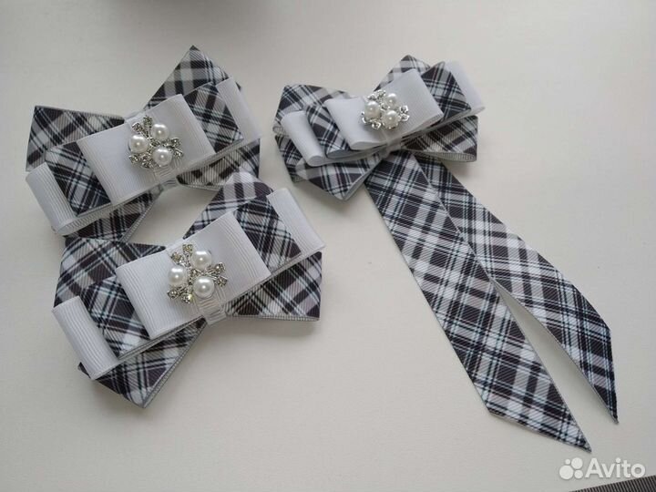 Бантики и наборы для школы ручной работы