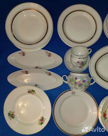 Тарелки Селедочницы Блюдо Чашки Сахарница сссрзик