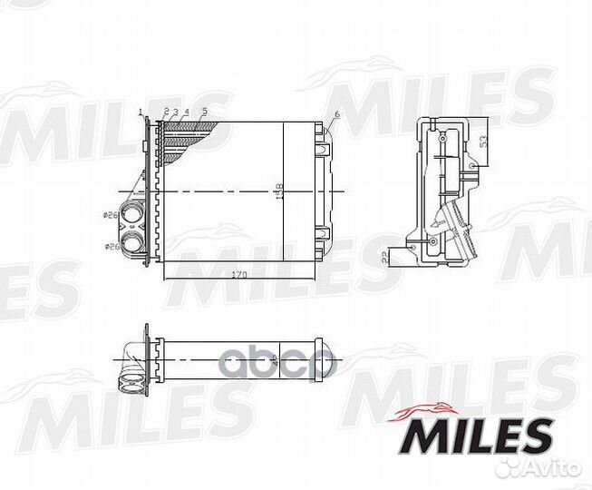 Радиатор отопителя renault logan/duster/sandero
