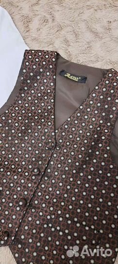 Рубашка с жилеткой, бабочка, галстук на 3-5 лет