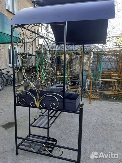 Кованый казан мангал для дачи