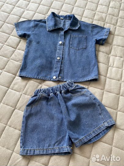 Костюм для мальчика 110 джинсовый