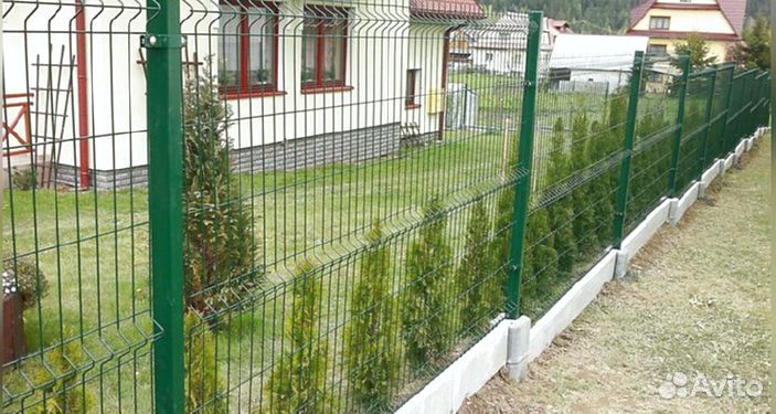 Сетка для забора 3d