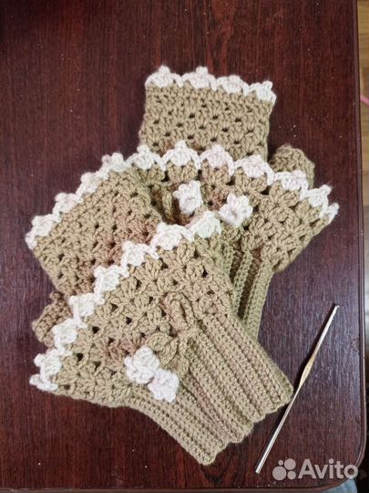 Митенки вязаные