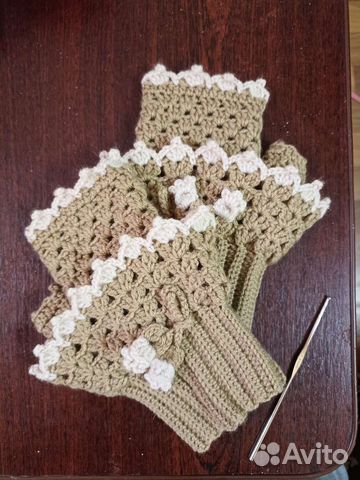 Митенки вязаные