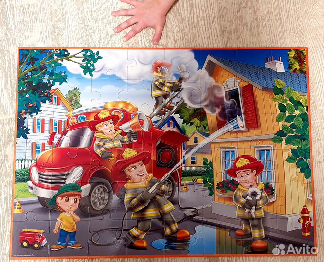 Степ-пазл Пожарники