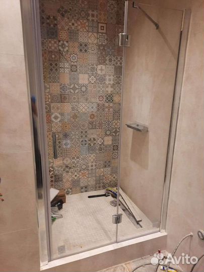 Установка душевых кабин