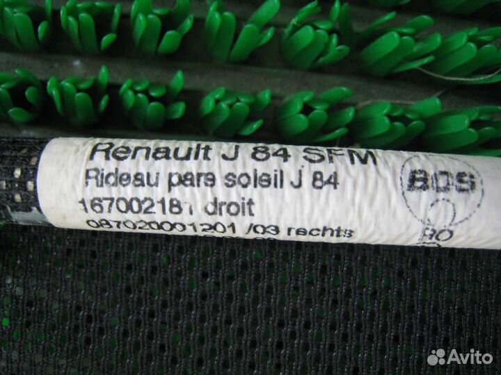 Шторка двери Renault Scenic 2 (JM) 2008