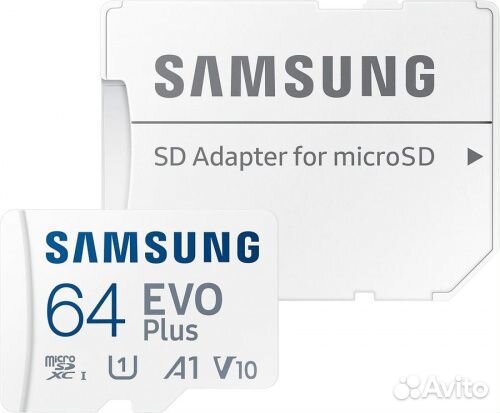 Карта MicroSD samsung Evo Plus на 64GB