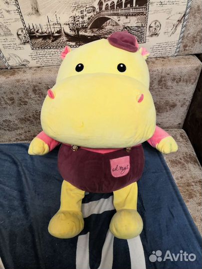 Мягкая игрушка бегемот