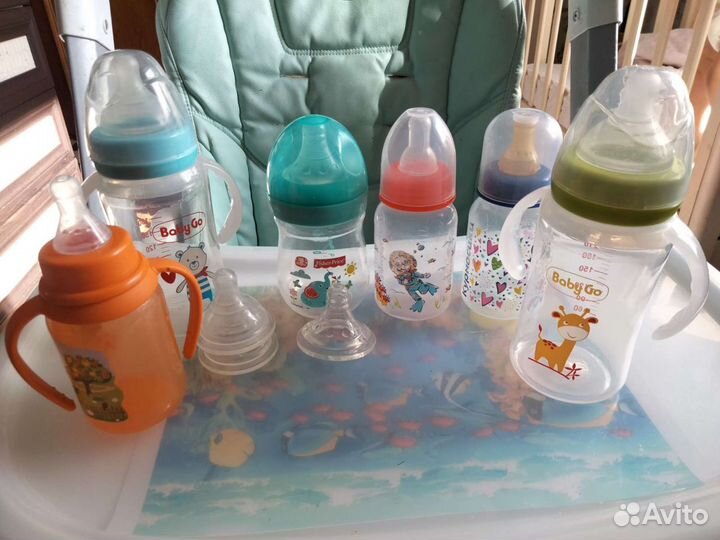 Бутылочки, поильники, ниблеры, сушилка для бутылок