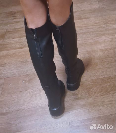 Сапоги-ботфорты(sergio manchot)