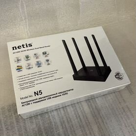 Wi-Fi роутер netis N5, черный