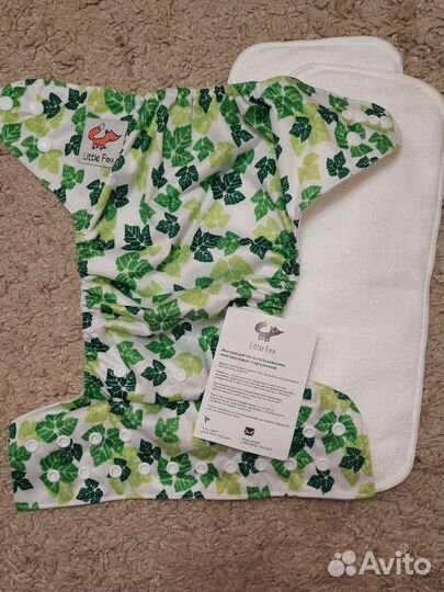 Многоразовый подгузник трусики little fox
