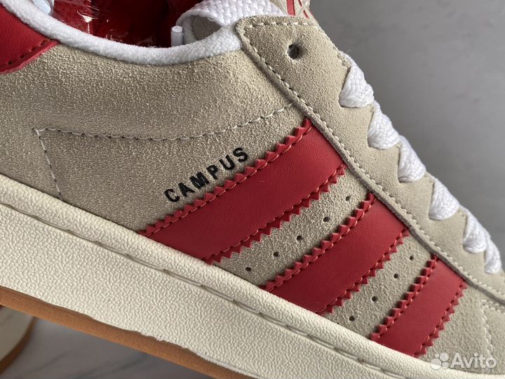 Adidas Wmns Campus 00s Crystal White Scarlet