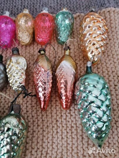 Елочные игрушки СССР шишки