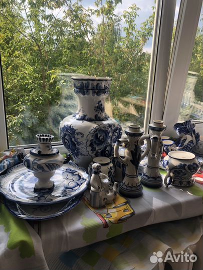 Гжель в ассортименте