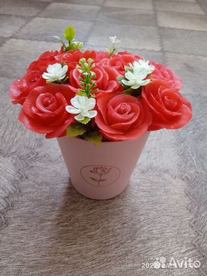 Букет цветов из мыла