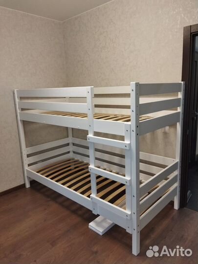 Детская Двухъярусная кровать из массива сосны