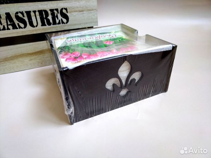 Новая салфетница деревянная Посуда Сервировка