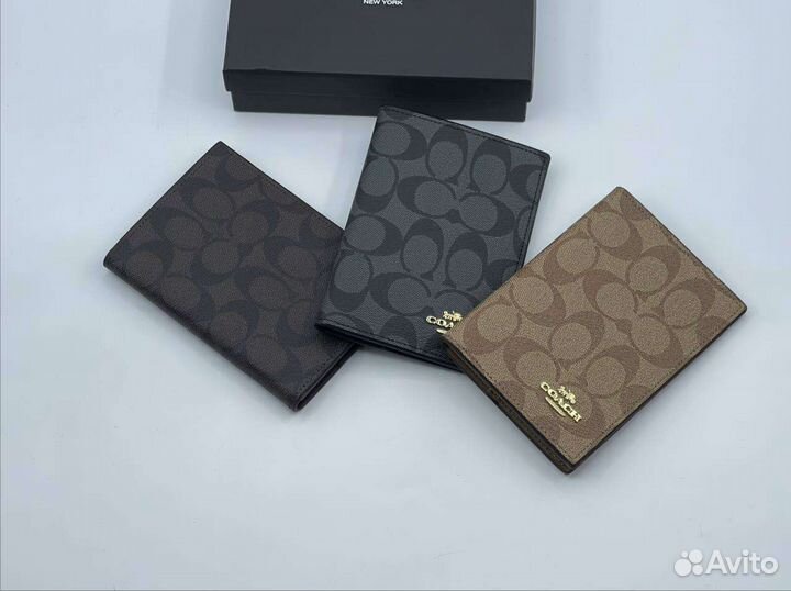 Обложка на паспорт кожа Coach