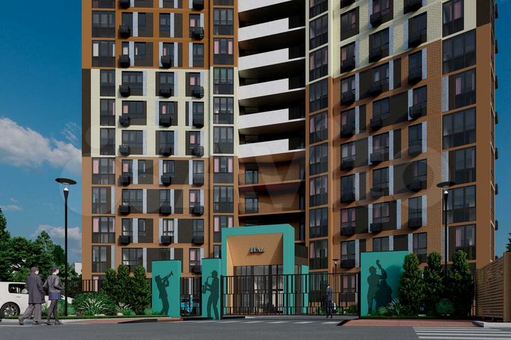 1-к. квартира, 43,7 м², 9/16 эт.