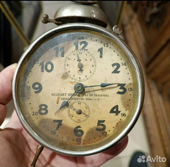 Будильник Юнганс junghans начало 20 века