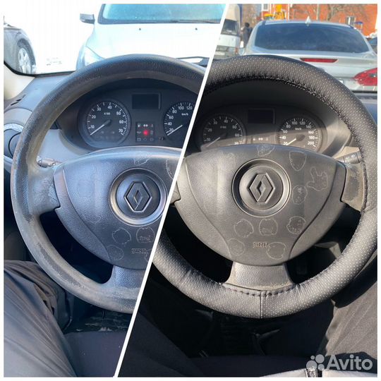 Перетяжка руля эко-кожей