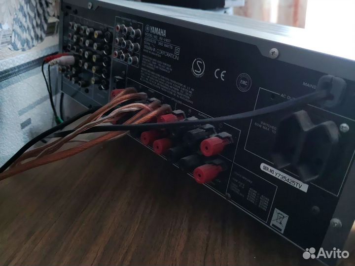 Ресивер yamaha rx-v457 с колонками 6шт