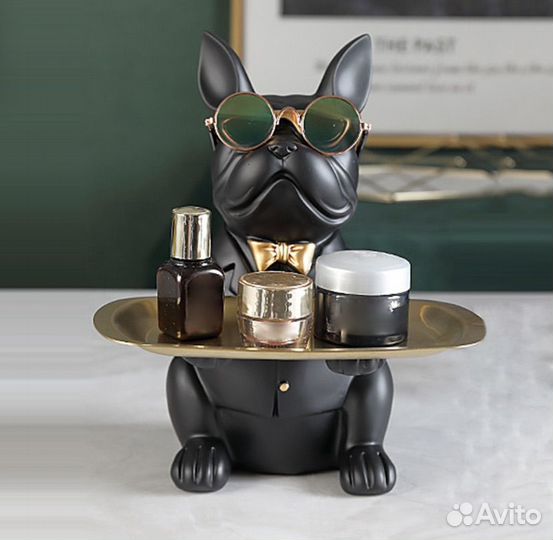 Конфетница, ключница, копилка французский бульдог