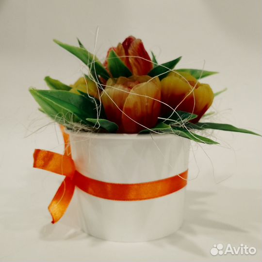 Букет цветов из мыла