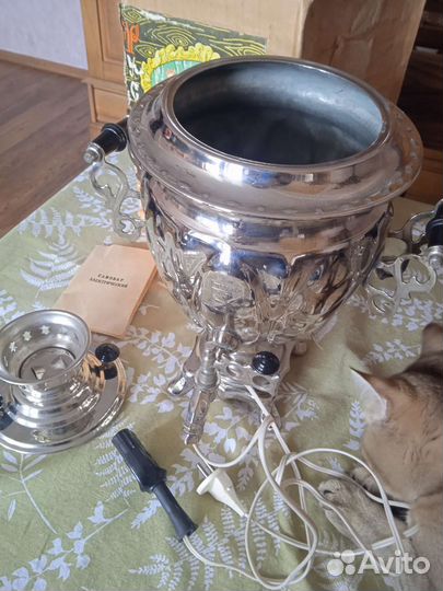 Самовар тульский латунный новый винтаж СССР