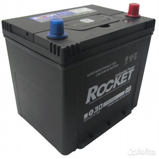 Аккумулятор Rocket 60 Ач, обратный