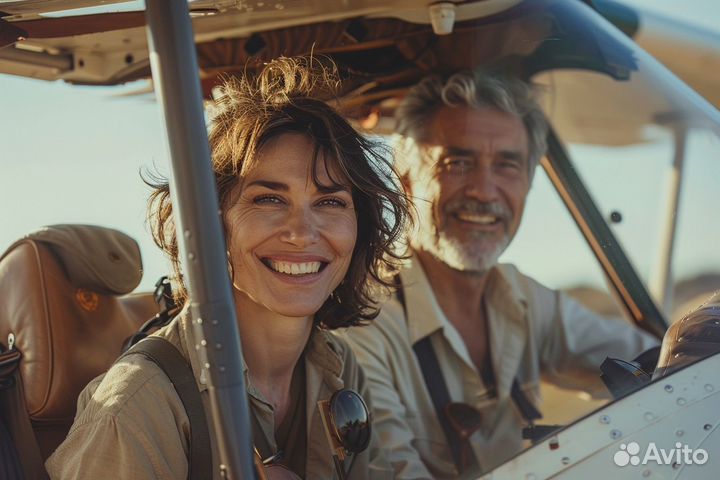 Полет на самолете и вертолете