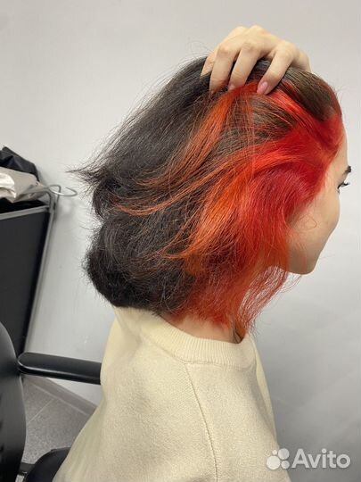 Окрашивание волос модель