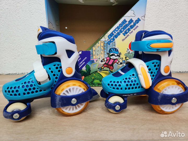 Роликовые коньки детские раздвижные