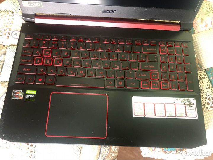 Acer Nitro Ryzen 5/GTX1650/8gb/SSD512gb/Аккум 2-3ч