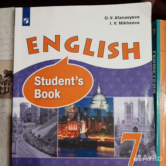 Продам учебники и рабочие тетради 7 класс