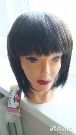Парик из натуральных волос каре