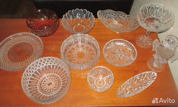 Вазы хрустальные СССР, Россия, Чехословакия