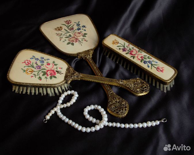 Винтажный набор для туалетного столика Англия