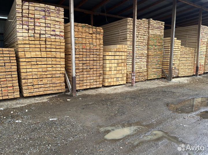 Доска обрезная 40x100x6м