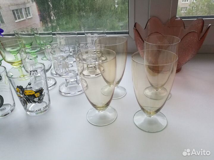 Стаканы, фужеры, салатники