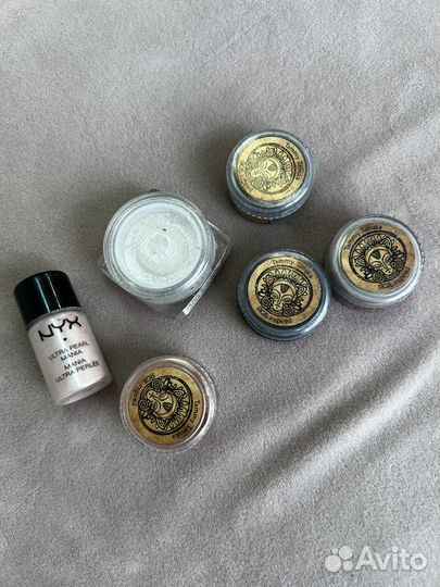 Палитра теней, карандаши, пигменты