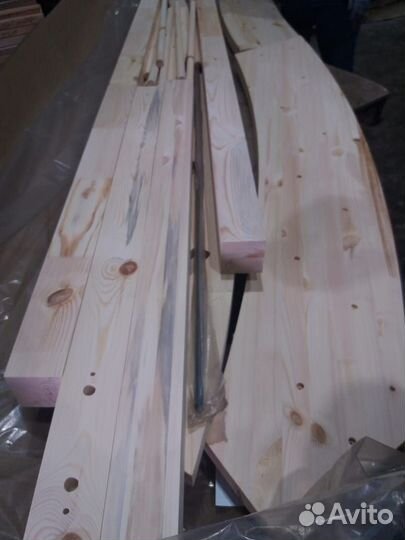 Лестница из сосны «К-001м/2», с подступенками