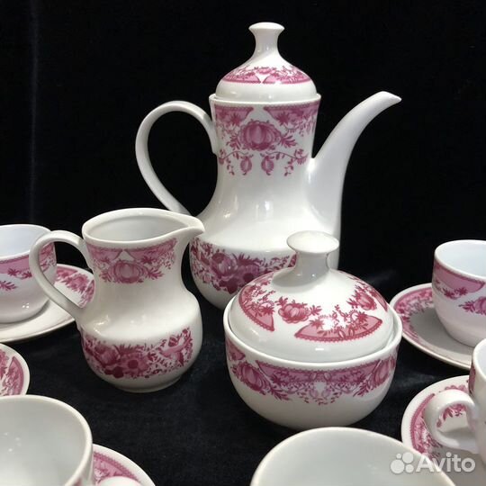 Кофейный сервиз « Розовый сад