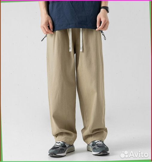 Карго брюки широкие (качество premium)