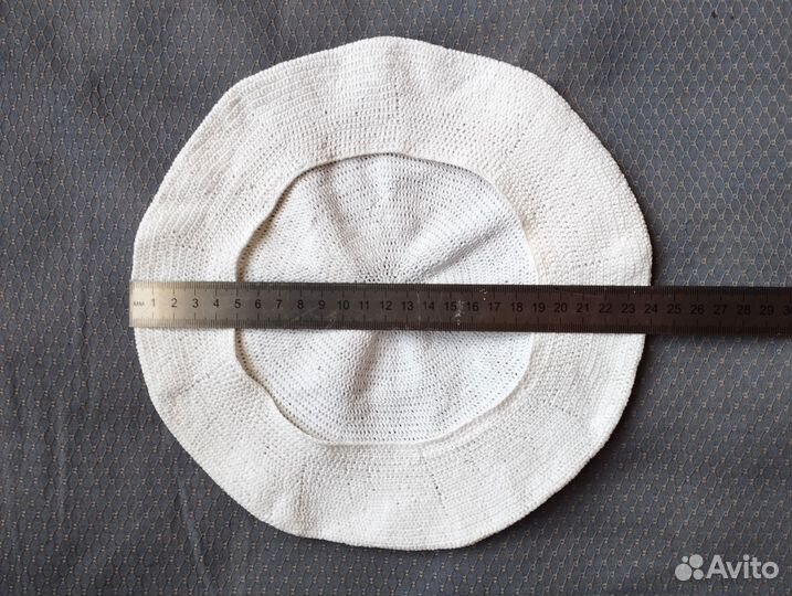 Беретка детская белая весенняя/летняя