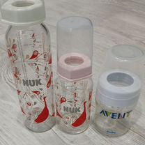 Детские бутылочки для кормления nuk, Avent