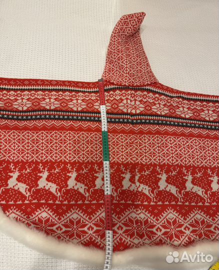 Пончо вязаное детское